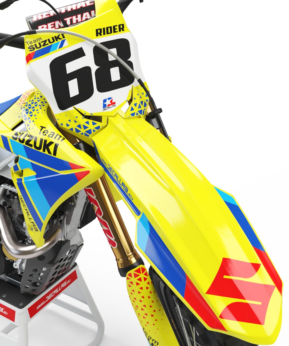 SUZTM YELLOW Graphics, SUZUKI - Decallab
