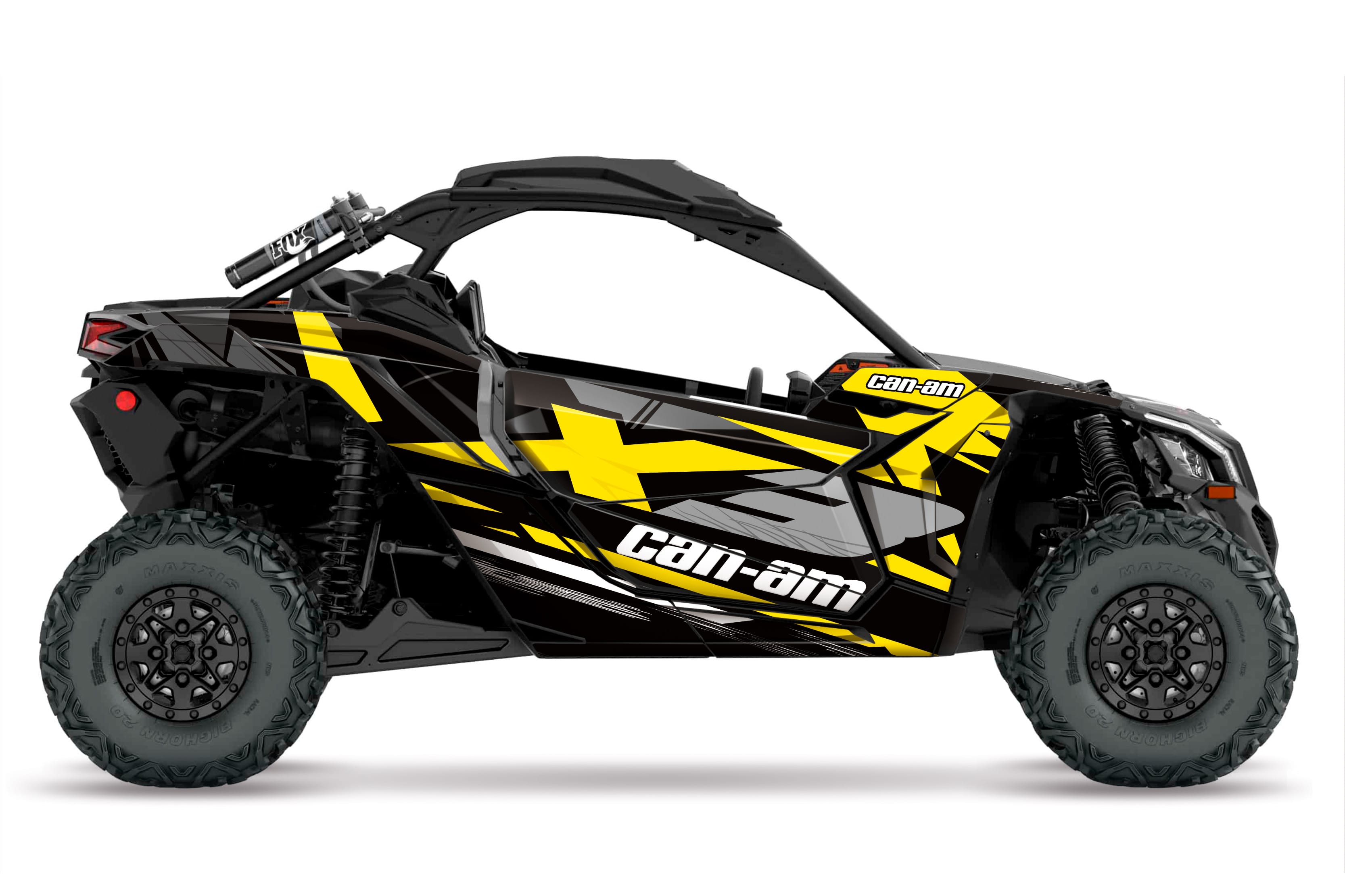 x3 yellow CAN AM, Graphics, UTV - Decallab
