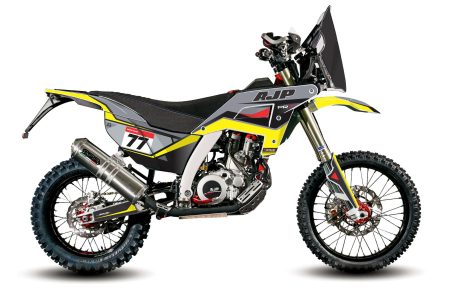 BLASTER AJP PR7 graphics kit motorcycle decal mockup