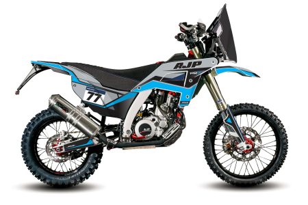 BLASTER AJP PR7 graphics kit motorcycle decal mockup