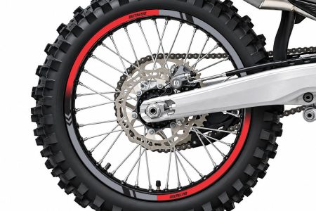 Rim Sticker graphics grey red black