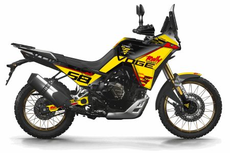 VOGE DS 800 Rally graphics kit in black yellow and red
