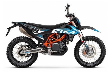 KTM 690 Essence graphics kit in blue and black for Enduro